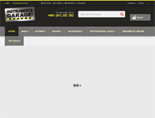 Tablet Screenshot of instrumentsgarage.com